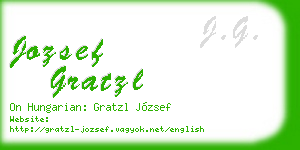 jozsef gratzl business card